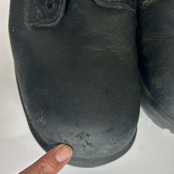 Red Wing King Toe black leather steel toed Oxford oil resistant work shoes.  13D main image 6